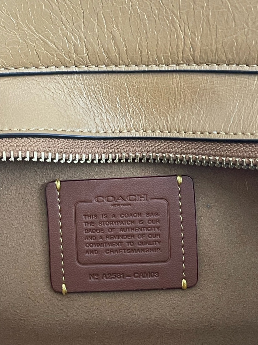 Coach Empire 34 Shoulder Bag in Honey Brown - Picture 8 of 9